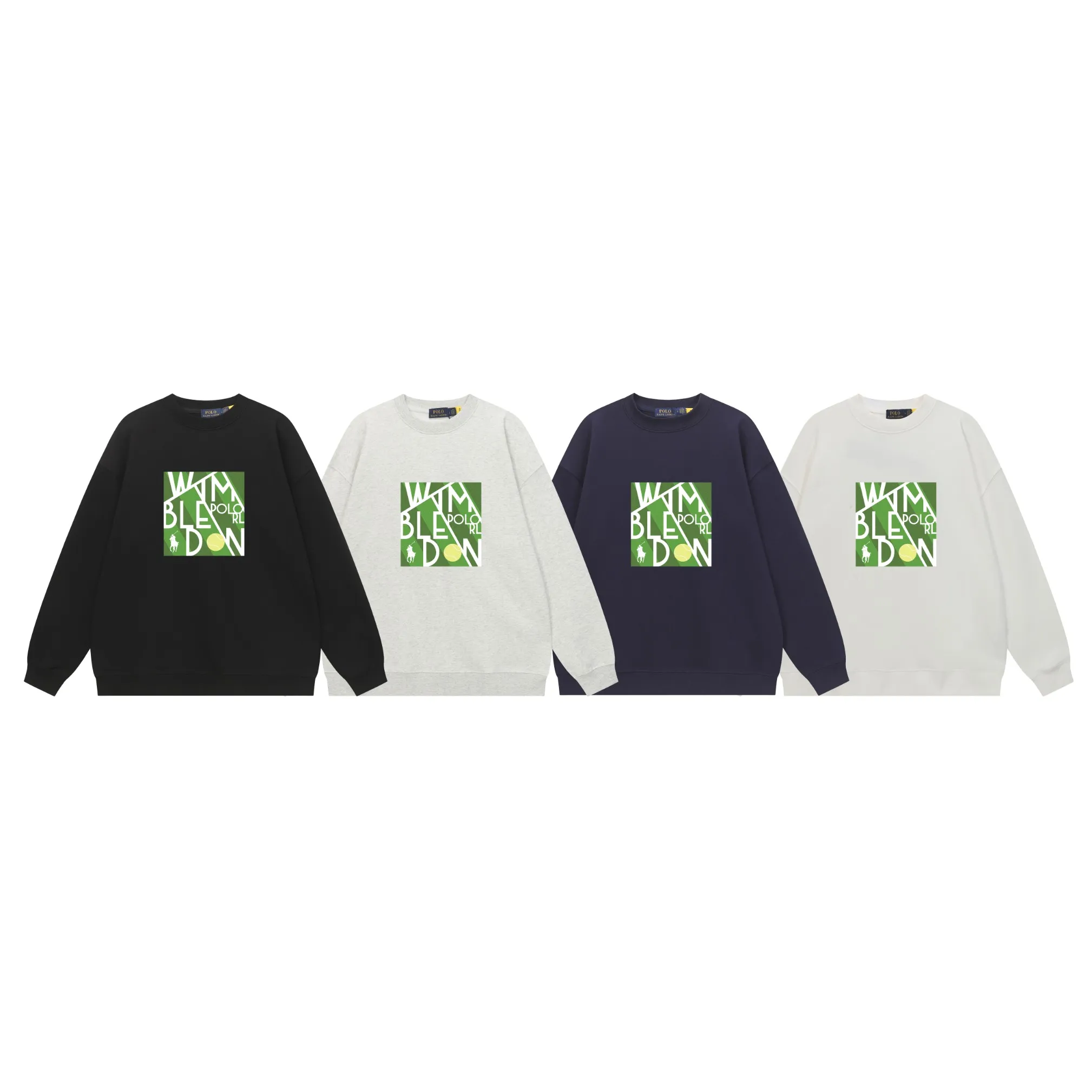 P200 Long-term stock] RalphLauren/Ralph Lauren 2025 autumn and winter new bear letter print 420g heavy large terry sweatshirt Ralph Lauren's age-reducing item, the coat fabric is made of 85% cotton ➕15% polyester, which not only retains the softness, comfort and breathability of cotton, but also adds the wear resistance and wrinkle resistance of polyester fiber, making the clothes more durable and easy to care for. Even in slightly cooler weather, you won't feel stuffy when wearing it. This kind of fabric has a natural crisp feel and is not easy to pill or deform. The bear on the chest is printed with English letters. It is full of color, full of three-dimensionality, and lifelike, adding a bit of liveliness and interest to the whole sweatshirt. There is no pressure to dress, regardless of age or gender. Complete accessories! Color: black, white, navy blue, light floral gray Size: M-L-XL-XXL